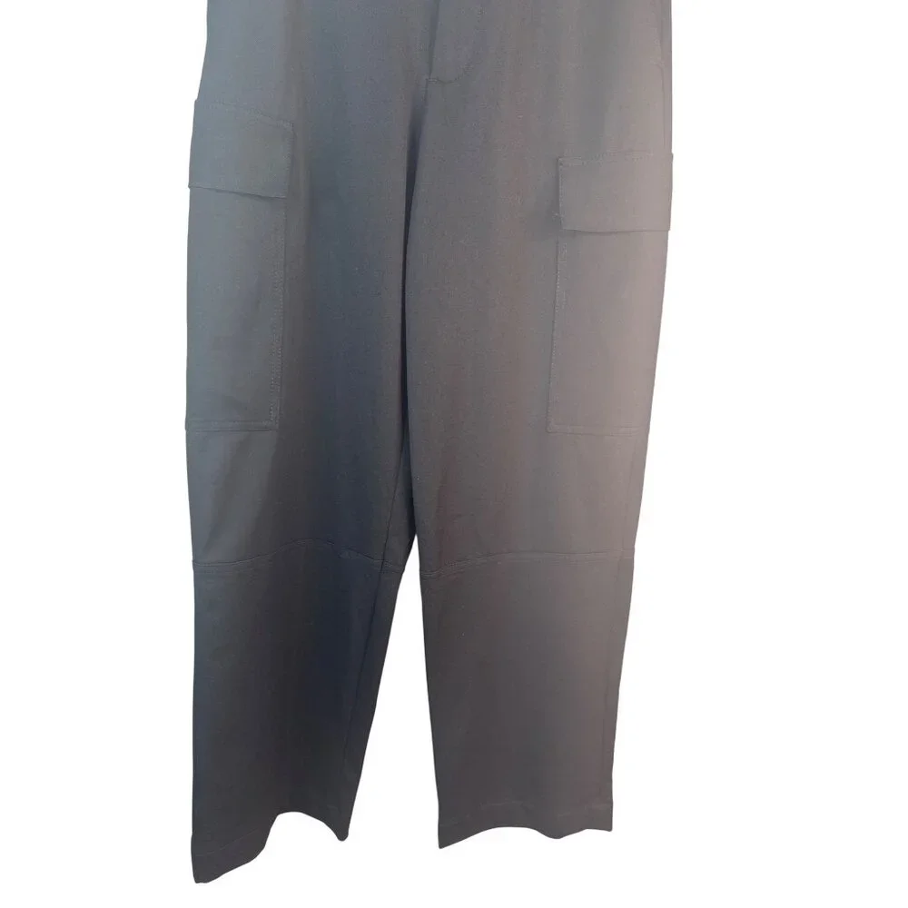 ZARA Black Cargo Pants XS Polyester Viscose Blend